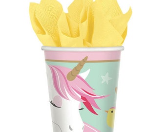 Magical Unicorn paper cups// Party Cups// Unicorn party// Unicorn paper cups// Unicorn tableware// Birthday party// Unicorns and rainbow