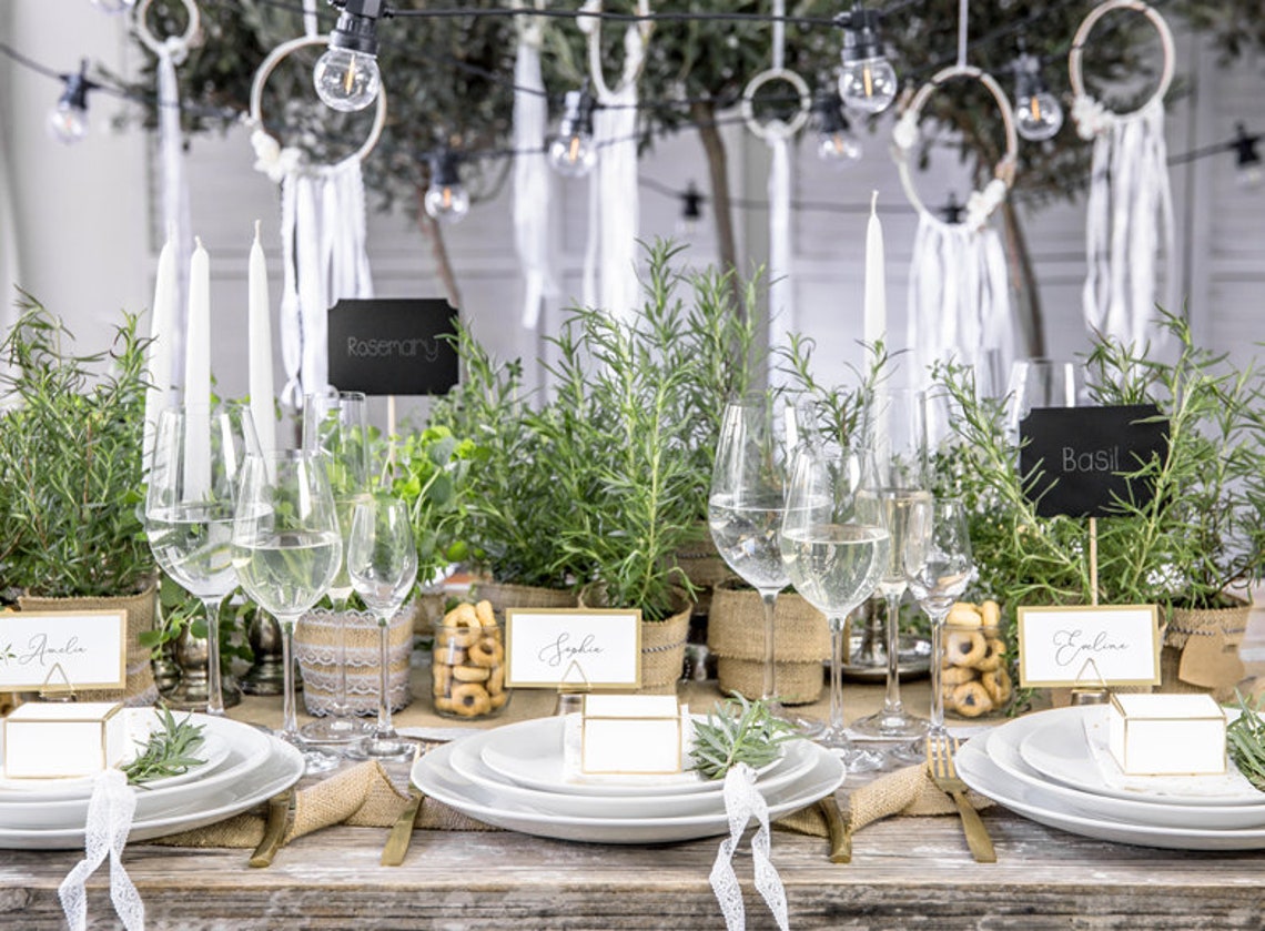 Gold Metal Place Card Holders//wedding Decoration /triangle Etsy