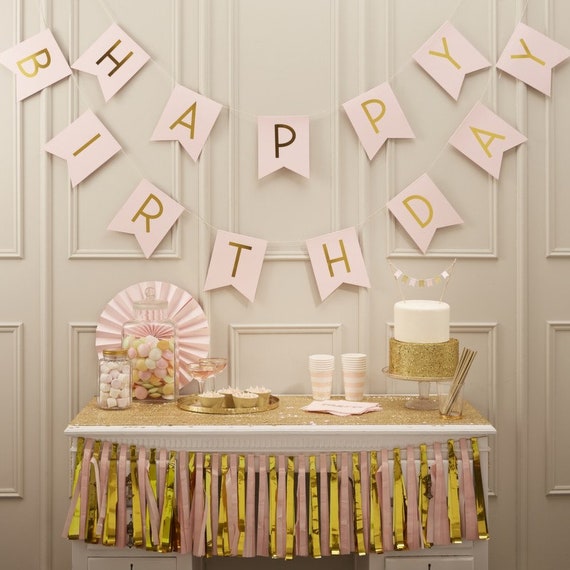 Guirnalda tnt Brown Happy Birthday 3m per decorare feste – Oh Yeah! by Partylosophy