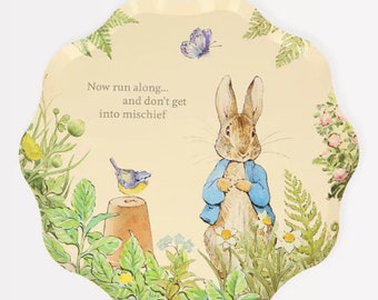 Peter Rabbit and Friends SMALL Side Plates // Peter Rabbit Paper Plates// Tableware//Party decoration// Birthday party// Birthday decoration