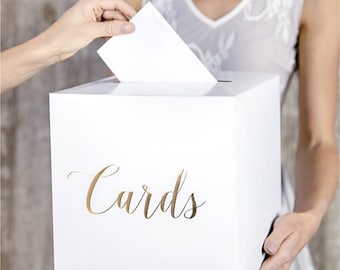 Gold Wedding Reception Card Post Box/Envelope Box/Gold Card Text Box/ Wedding Cards/Guest Presents/Envelope Gifts /Wedding Card Decorations