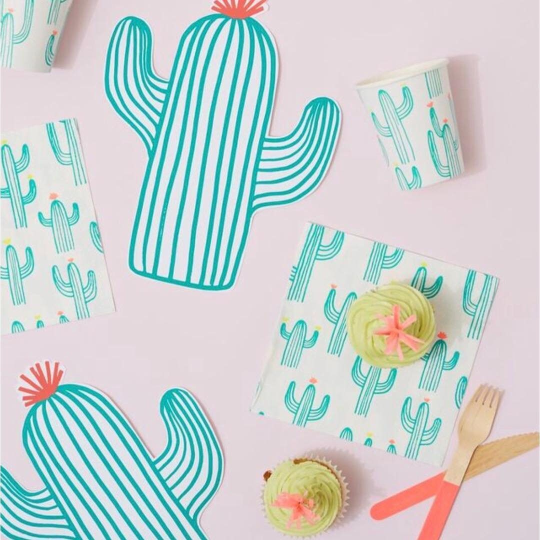 thumbnail image 2 of USUKUSI 25PCS Cactus Party Paper Plates - Disposable Party Supplies For Cactus Theme 2 of 9