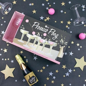 Prosecco Pong Party Drinking Game // Party Gift // Hen Do Party Games//Birthday Party Games //Hen Party// Pub Games // Fun games afbeelding 2