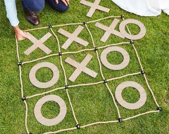 Wedding Garden Games |Large Outdoor Noughts and Crosses| Wedding Reception kids Party |Game |Party Gift| Family|Birthday Party Games| Garden