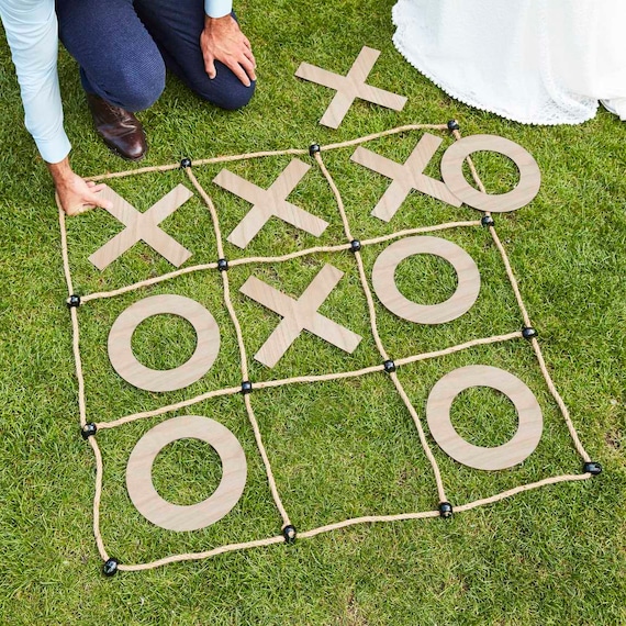 Wedding Garden Games large Outdoor Noughts and Crosses Etsy