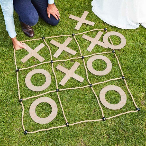 Wedding Garden Games |Large Outdoor Noughts and Crosses| Wedding Reception kids Party |Game |Party Gift| Family|Birthday Party Games| Garden