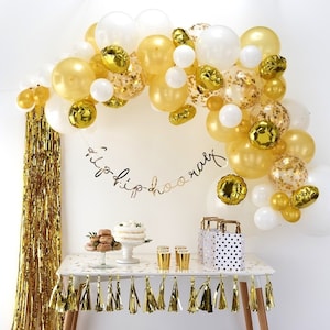 Gold Balloon Arch Kit // Balloon Arches // Décoration de réception de mariage // Toile de fond // Guirlande // Anniversaire // Décoration de la fête //Célébration image 1