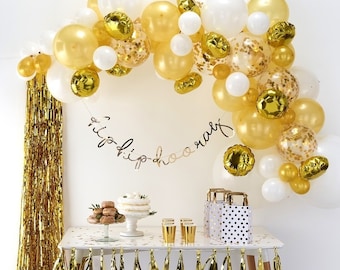Gold Balloon Arch Kit: 70 Piece Party Garland