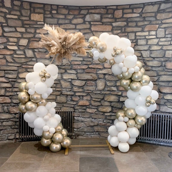 Kit arco palloncino Boho oro e bianco / ghirlanda di palloncini di  compleanno / arco di palloncino da sposa / 40 compleanno / decorazioni per  feste Boho / oro cromato -  Italia