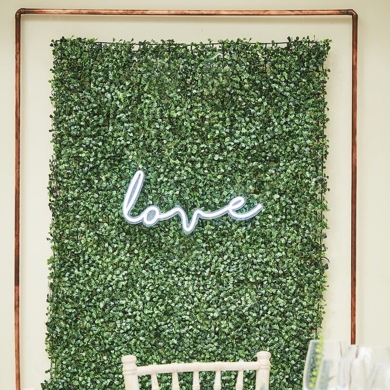 Flower Wall Backdrop Foliage Tile//Wall Tile Photo Back Drop/Green Flowers/Wall /Wedding Party/Wedding BackDrop/Botanical/Artificial Foliage image 1