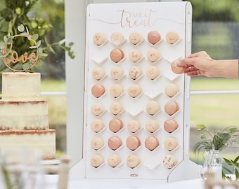 Macaron Stand Treat Wall Holder // Wedding Decoration/ Table  Decoration/ Treats /Cake/ Reception/ Bride /Groom/ Party Treats/Sweets/Guests