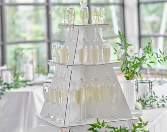 Wedding Drinks Stand // 3 Tier Drinks Holder/Prosecco wedding/Wedding Reception Decoration/ Guest Drinks/Prosecco Wall/Table Decoration