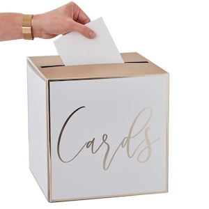 Caixa de correio para porta-cartões de presente para recepção de casamento. Presente de casamento. Cartões de casamento. Presentes. Envelope. Decorações de casamento. Caixa de cartão.Cartões de presente.Ouro