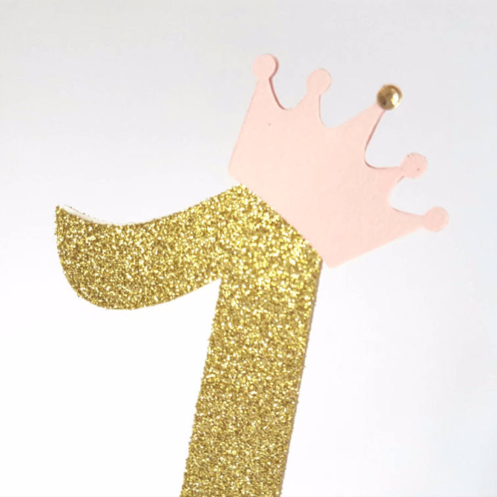 First Birthday Number 1 Crown Cake Topper//age One Gold - Etsy Canada