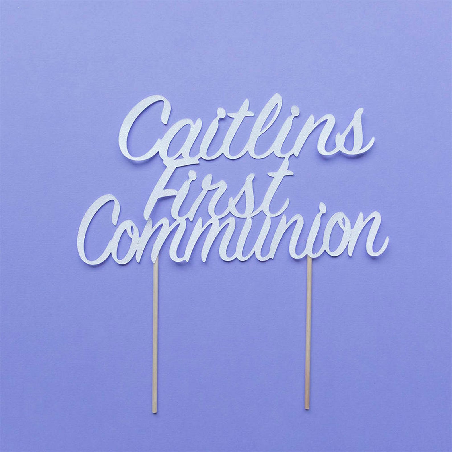 CHRISTENING CAKE TOPPER. Baptism Cake Topper. Baby Name. Etsy UK