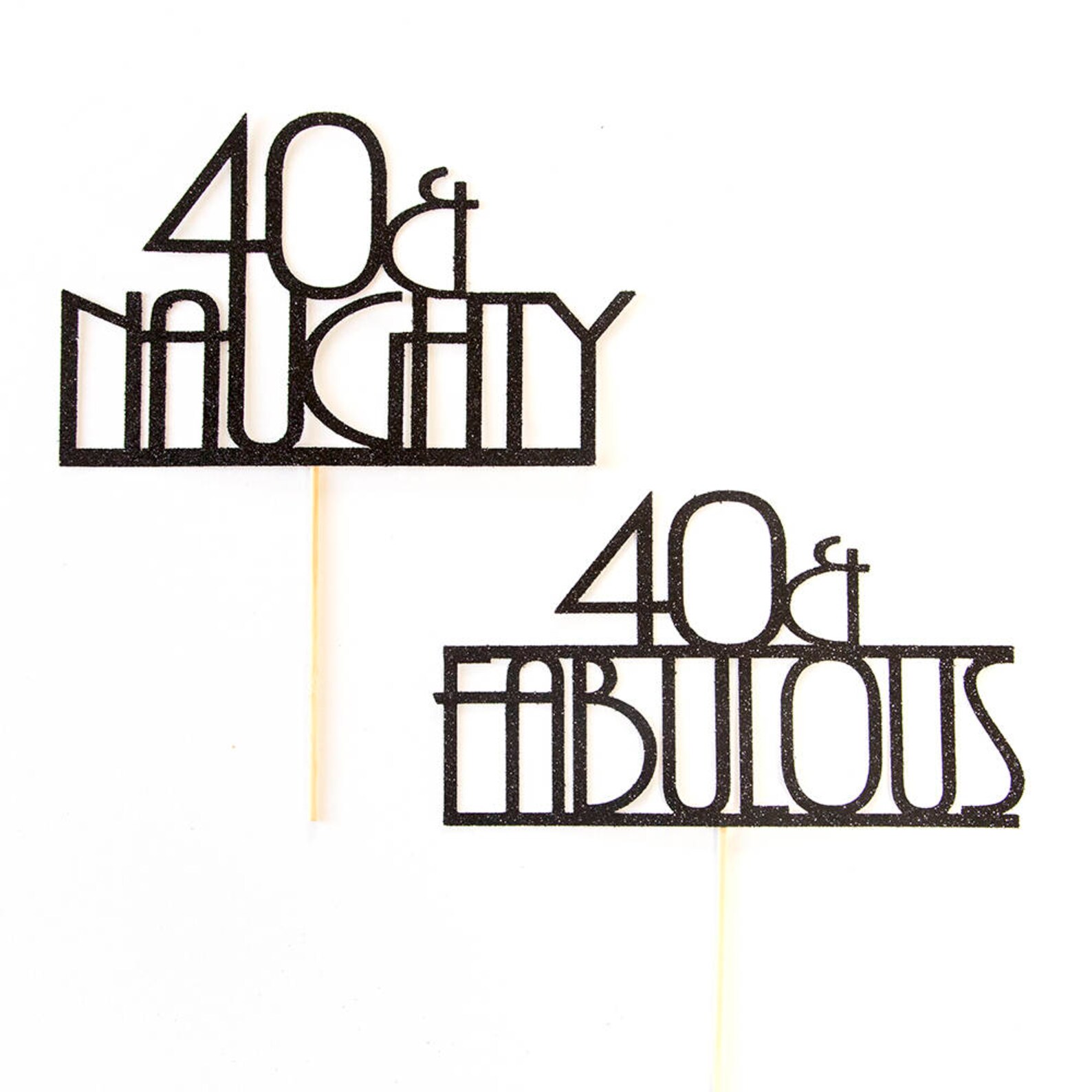 40 and Fabulous. 40th Birthday Cake Topper. Man. Hollywood40 Etsy UK