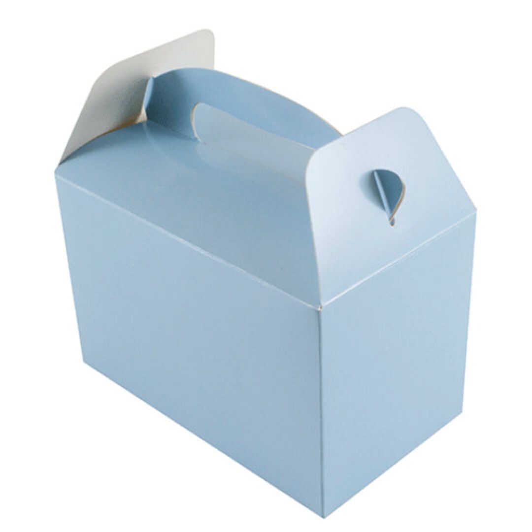 Light Blue Party Boxes //party Box// Birthday Boxes// Birthday Favours