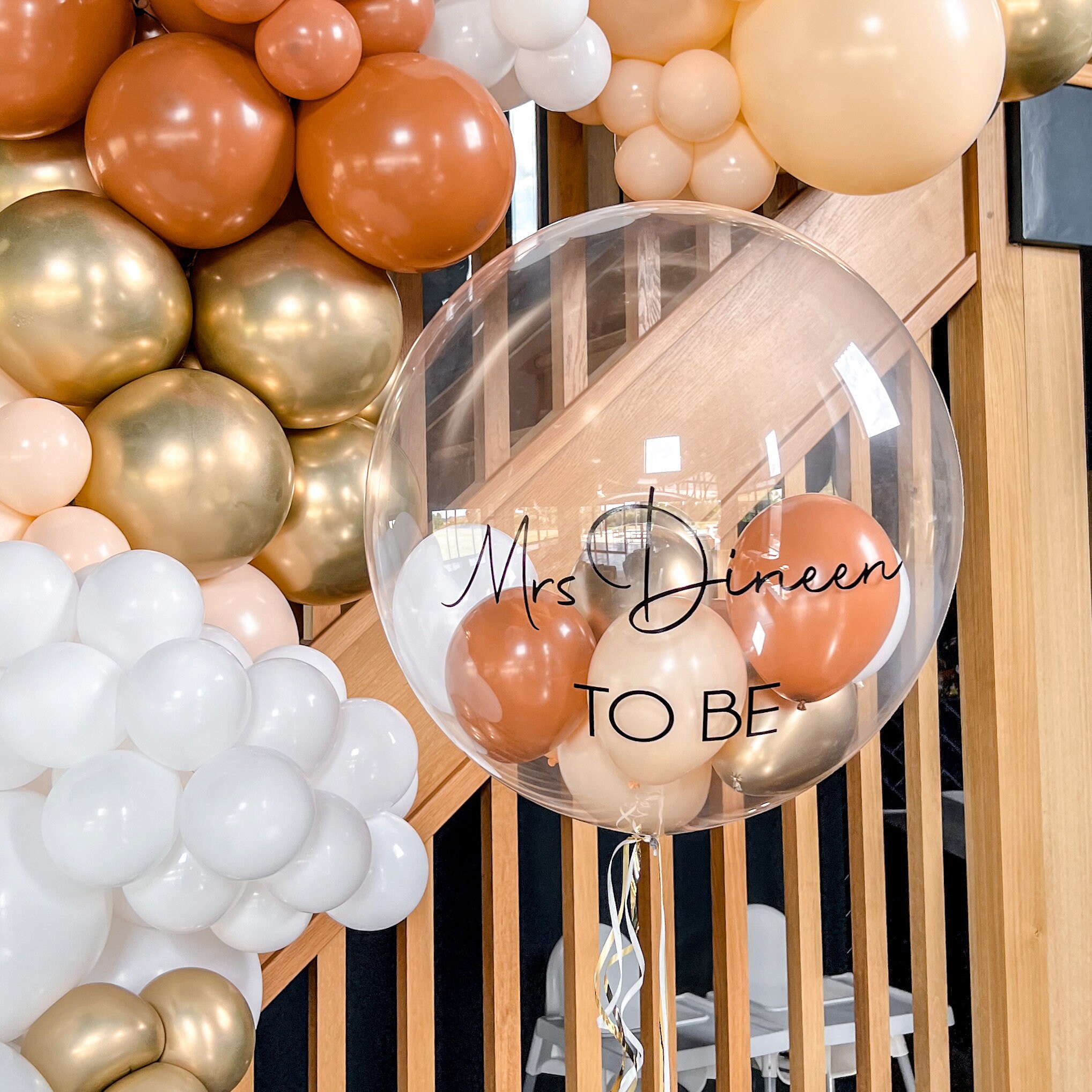 Hen Party Personalised Helium Balloon Bubble Balloon Create Etsy UK