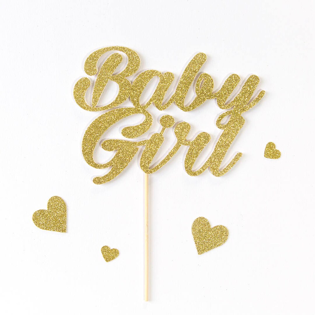 Baby Shower Cake Decoration New Baby Girl Cake Topper New Etsy UK