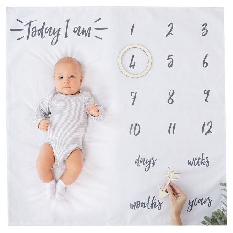 Baby Milestone Blanket Newborn Gift//Baby Shower Gift/Baby Milestone/Blanket Keepsake/Photo Prop/Baby first days/pregnant gift/new baby. image 3