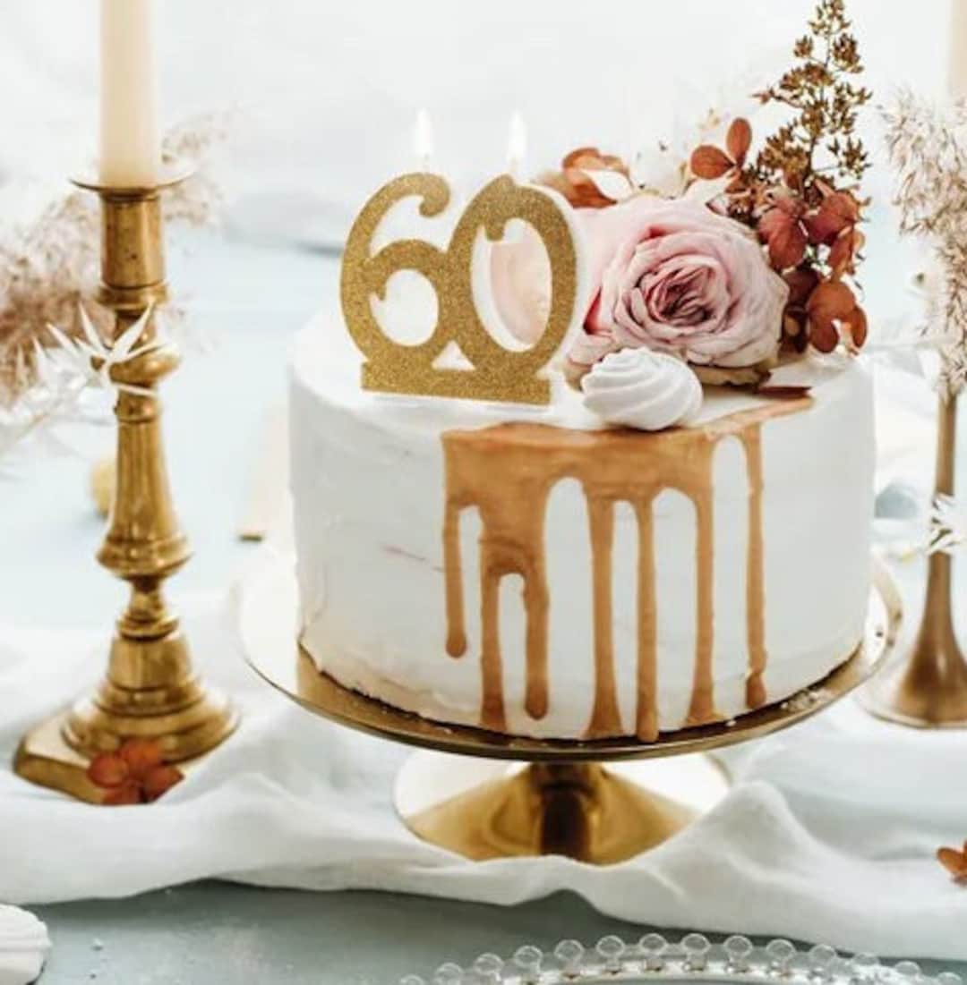 Candele Numero 25 Dorate 3D Per Torta - Decorazione Compleanno 25 Anni Con Topper - Foto 7