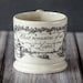 BossysFeltworks reviewed What Remains Of Us Is Love Half Pint Mug. English Creamware Mug. Gift Mugs With Sentiment & Meaning.