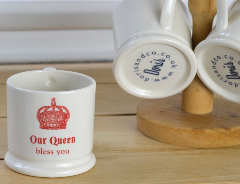 Queen Espresso Mug. Our Queen Bless You Coffee Cup. Royal Etsy