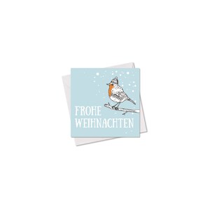 MINI-GRUSSKARTE *Frohe Weihnachten*, 9x9 cm