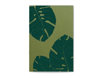 NOTEBOOK *Monstera* light green, DIN A5