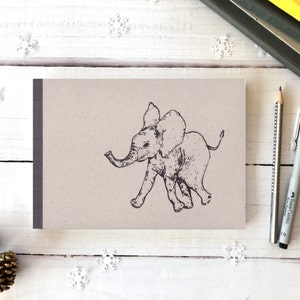 SKIZZENBUCH Little elephant, DIN A5 landscape, 144 pages image 2