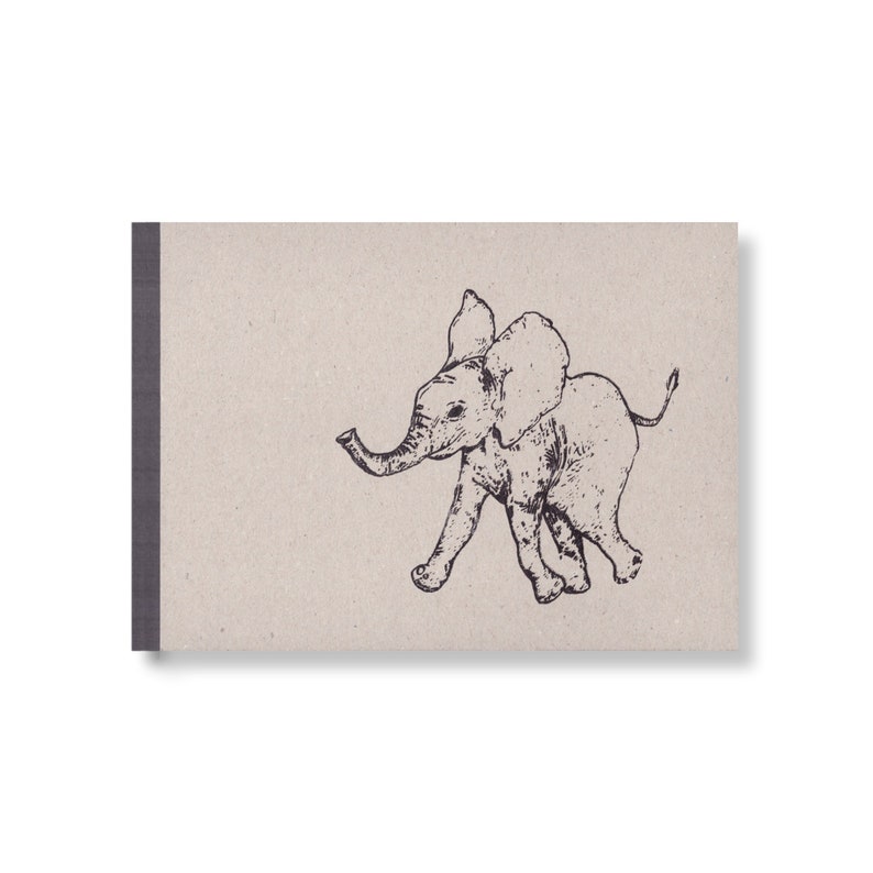 SKIZZENBUCH Little elephant, DIN A5 landscape, 144 pages image 1