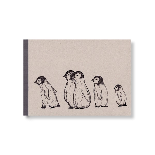 SKIZZENBUCH *Pinguinkinder*, DIN A5 quer, 144 Seiten