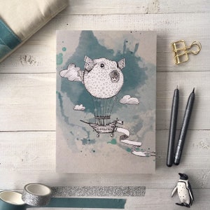 BULLET JOURNAL *Kugelfisch mit Ballon*, DIN A5, 150 Seiten