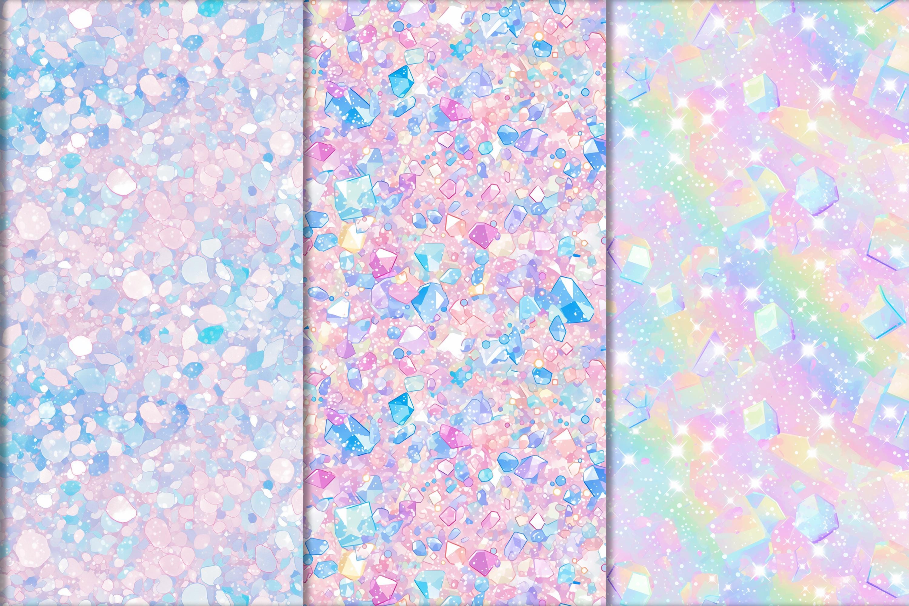 Pastel Glitter Digital Paper: Ombre Sparkle Seamless Patterns (digital ...