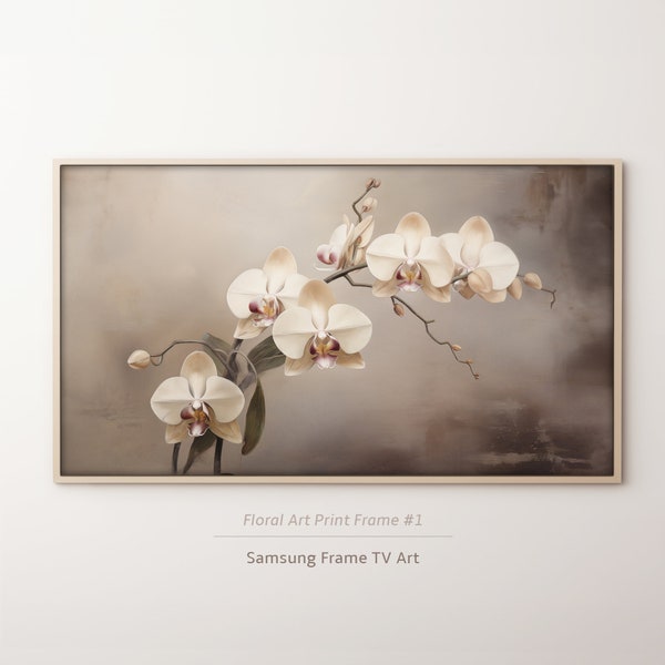 Frame TV Art Flower Oil Painting, Samsung TV Frame Artwork Décor, Spring Moody Vintage Artful, Floral Wall Art Digital Download, Spring