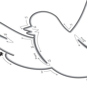 Shape Template for Wire Art - Printable Template for Wire Art - Sky ...