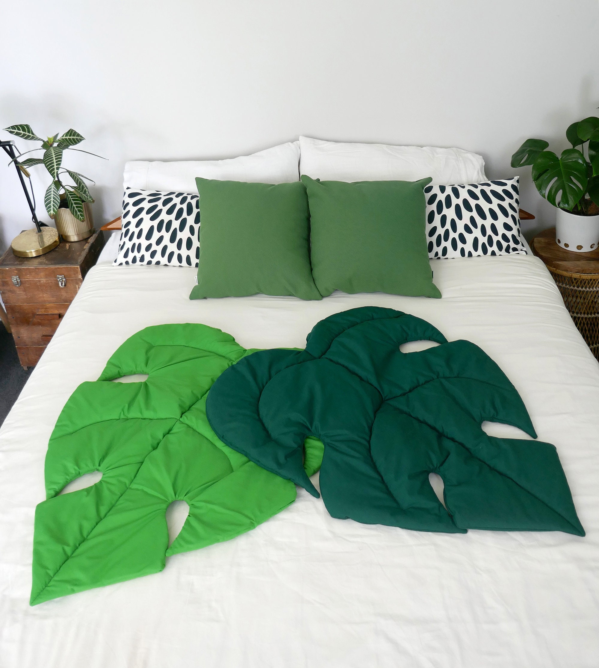 Tapis Feuille de Monstera Small - Tapis Jeux Pour Bébé Couverture Enfant Décors Lit