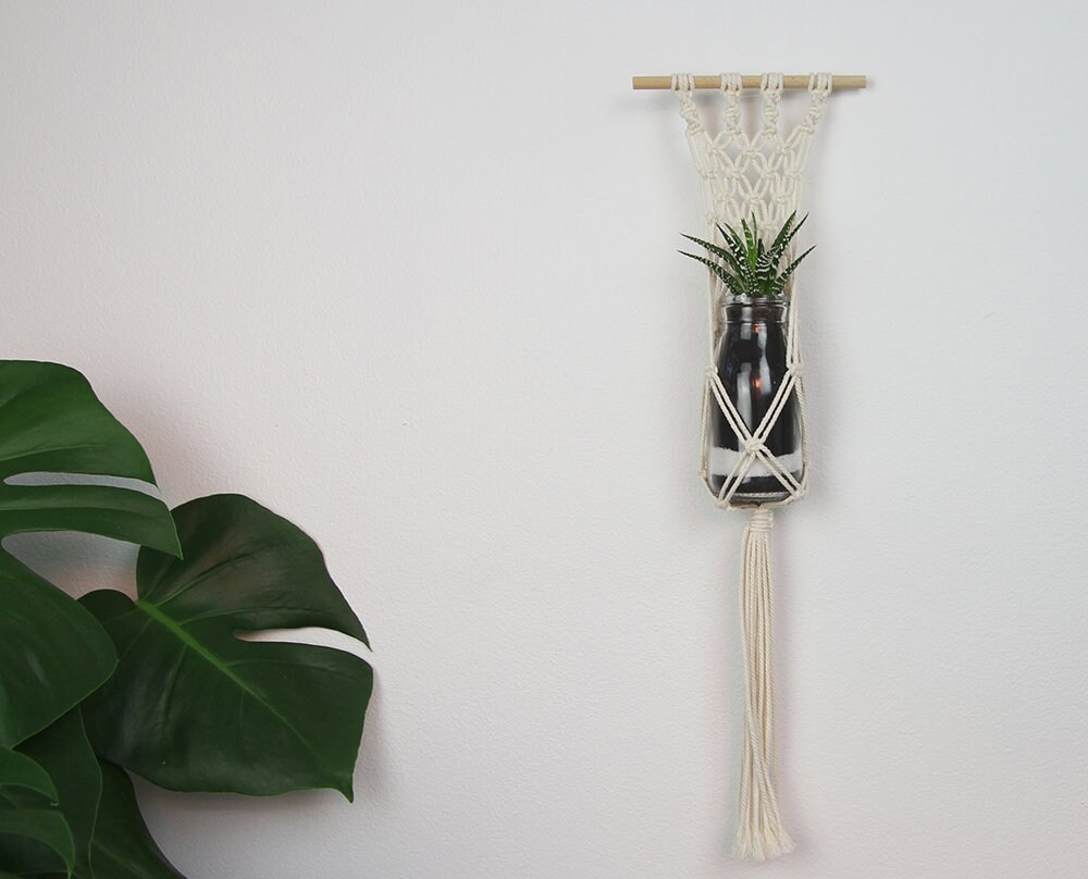 Macrame Vase Holder | With Vase