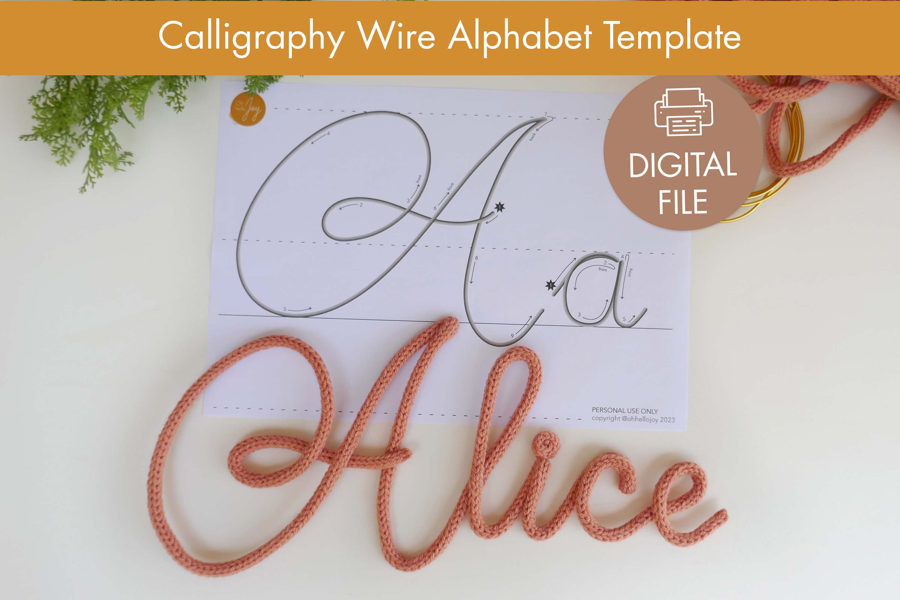 Calligraphy Wire Alphabet Template Printable Template for Wire Art  Uppercase and Lowercase Alphabet Cursive Alphabet Font Template - Etsy