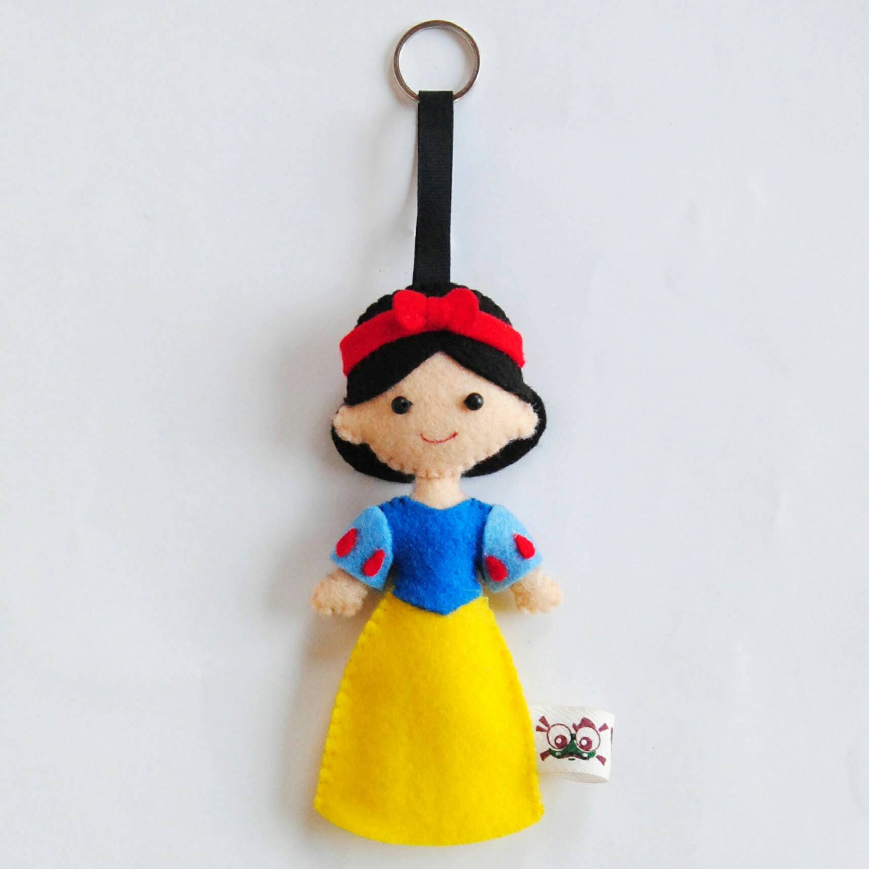 Princess Cartoon Keychain Disney Princess Felt Keychain - Etsy