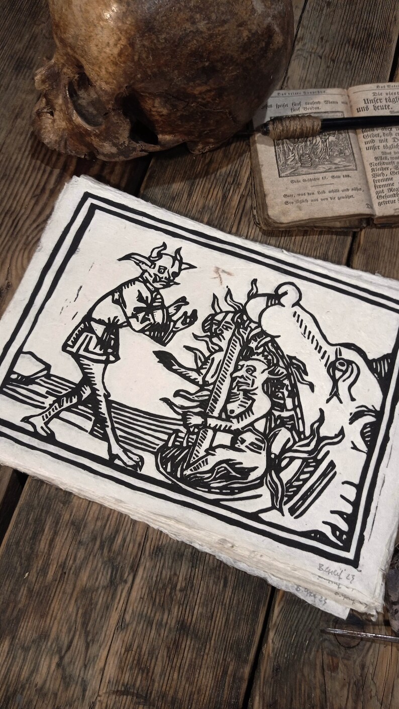 Art Print// Gates of Hell Etsy