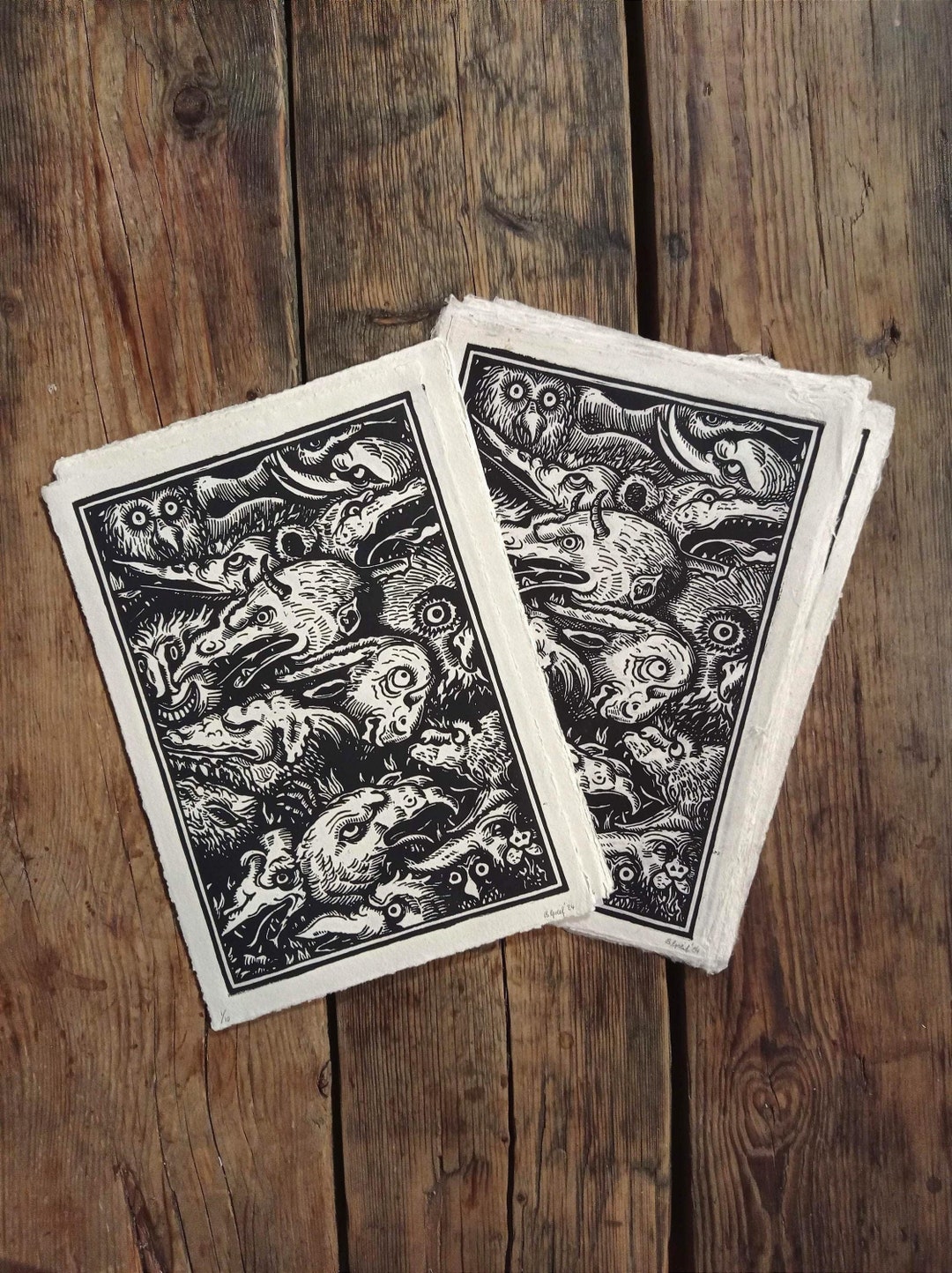 Grotesque Print Art Print// Grotesque Grimaces - Etsy
