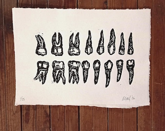 Art print // Teeth