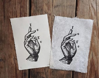 Art print// blessing gesture