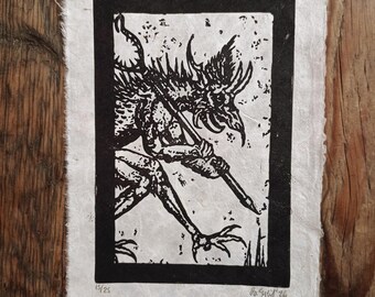 Art print // The Devil on Silent Feet