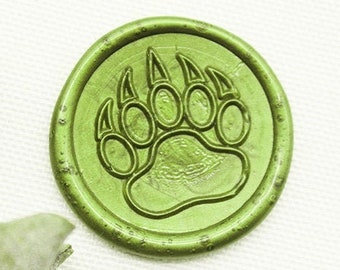Bear's paw wax seal stamp,Custom wedding Wax Seal Stamp Kit,Birthday gift,Christmas Gift M537