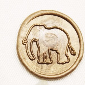 Olifant lakzegel stempel, bruiloft stempel, zegellak, partij lakzegel, eerste lakzegel set-M246