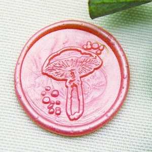 Tampon à sceau de cire champignon Tampon de cire à cacheter personnalisé Tampon à sceau de cire de mariage M400