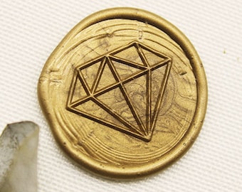 Diamond Ring Wax Seal Stamp wedding stamp sealing wax party wax seal stamp,initial wax seal stamp set C369