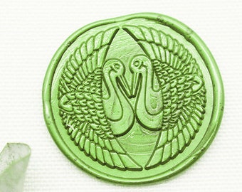 Japanese Family Crests Goose Metal Stamp，Wedding Wax Seal Stamp，Japan Touken Ranbu stamp-M311